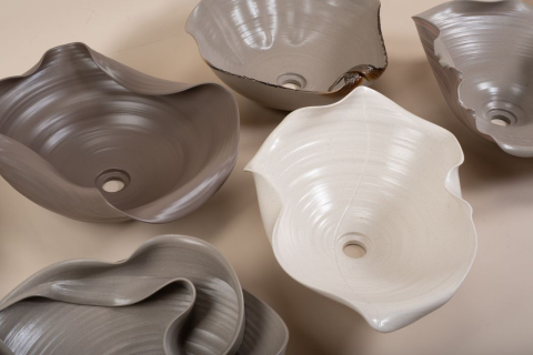 Lavoar ceramic pentru blat REA HM-66TB Handmade ART [7]