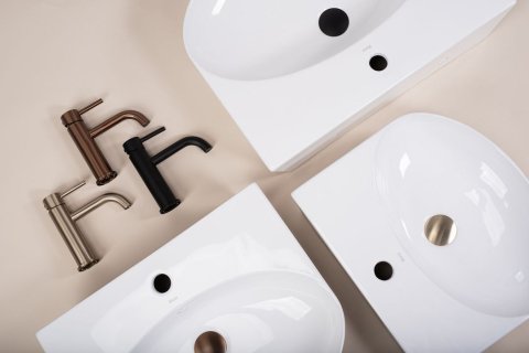 Lavoar ceramic pentru blat REA Kim 46 [2]