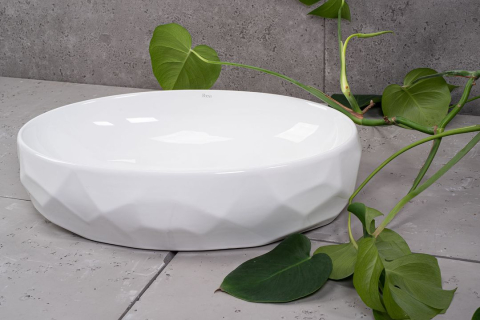 Lavoar ceramic pentru blat REA Maya [5]