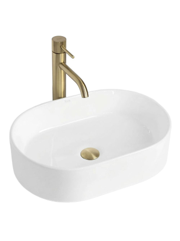 Lavoar ceramic pentru blat Rea Nadia 46 cm alb [7]