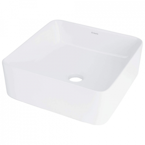 Obiecte Sanitare - Lavoar ceramica Deante Jasmin alb 34,5x34,5 cm