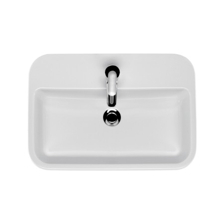 Lavoar Cersanit, Caspia, dreptunghiular pe blat, 60 cm, alb [4]