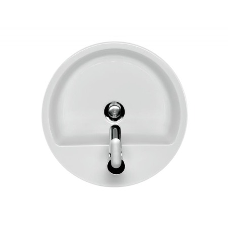 Lavoar Cersanit, Caspia, rotund pe blat, 44 cm, alb [4]