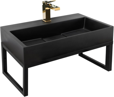 Obiecte Sanitare - Lavoar din conglomerat GOYA 60CM negru