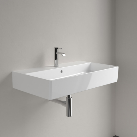 Lavoar dreptunghiular Villeroy & Boch, Memento 80 cm, cu preaplin și orificiu pentru baterie [4]