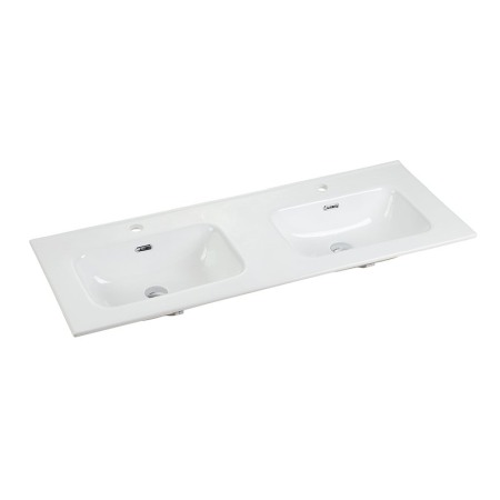 Lavoare Colt Duble Speciale - Lavoar dublu incastrat, Fluminia, Siena-120, dreptunghiular, alb