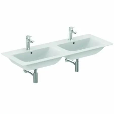 Lavoare Colt Duble Speciale - Lavoar dublu pe mobilier Ideal Standard Connect Air 124x46 cm