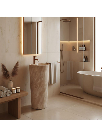 Lavoar freestanding de sine stătător Ceramic Rea Blanka Savana Matt [6]