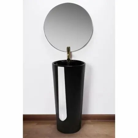 Lavoar freestanding negru Rea Blanka [2]