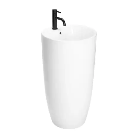 Lavoar freestanding Rea Anya rotund finisaj alb lucios 45 cm [1]