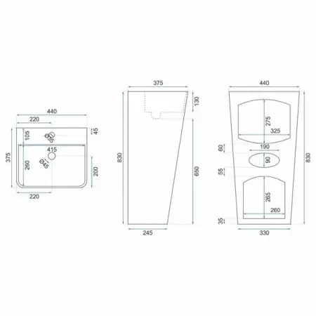 Lavoar freestanding Rea Aris [3]