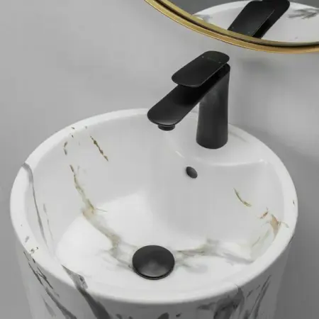 Lavoar freestanding Rea Blanka stil marmura mat [5]
