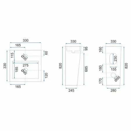 Lavoar freestanding Rea Kamila [5]