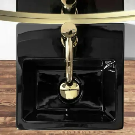 Lavoar freestanding Rea Kamila negru lucios [4]