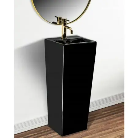 Lavoar freestanding Rea Kamila negru lucios [2]