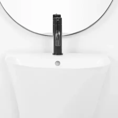 Lavoar freestanding Rea Rita Slim asimetric finisaj alb lucios 48 cm [1]
