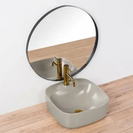 Lavoar gri mat pe blat Rea Luiza 42 cm [2]