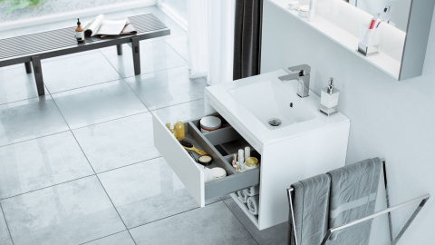 Lavoar pentru mobilier Excellent AS 61x46,5 cm dreptunghiular alb lucios [1]