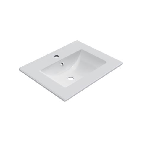 Lavoar pentru mobilier Excellent AS 61x46,5 cm dreptunghiular alb lucios [0]