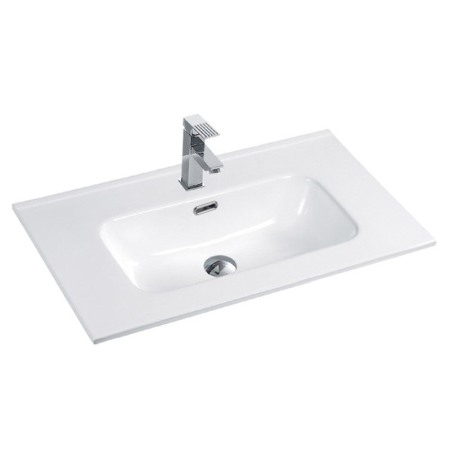 Lavoare incastrabile - Lavoar incastrat, Fluminia, Siena-80, dreptunghiular, alb