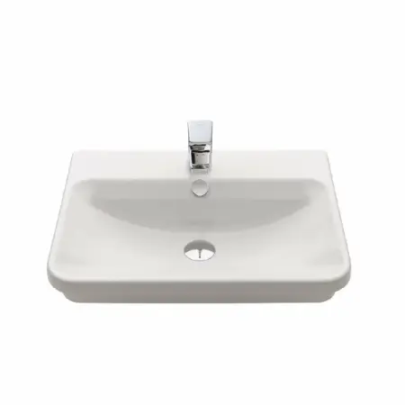 Lavoar incastrat Gala Emma Square alb lucios 55 cm [1]