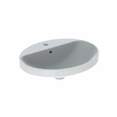 Obiecte Sanitare - Lavoar incastrat Geberit Variform oval cu preaplin 60x48 cm