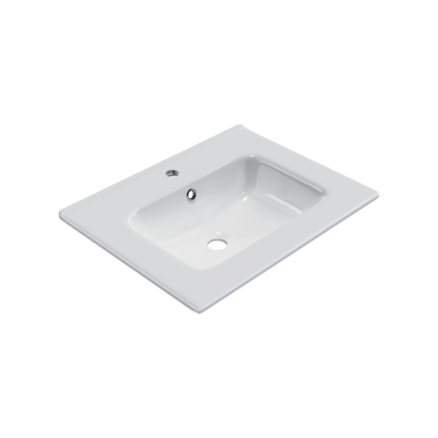 Lavoar de mobilier Pik Excellent 61x46,5 cm dreptunghiular alb lucios [0]