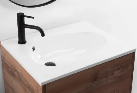 Lavoar incastrat Selena Alb 61cm, Rea [1]