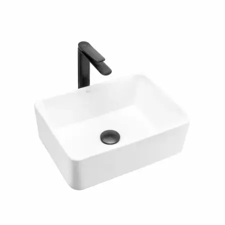 Obiecte Sanitare - Lavoar mini alb pe blat Rea Anita 41 cm