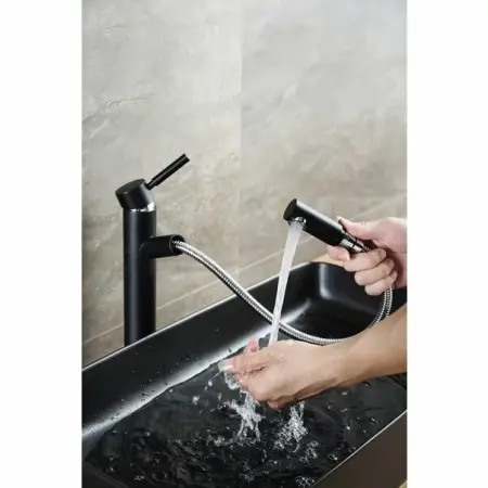 Lavoar negru mat pe blat Rea Denis 61 cm [5]