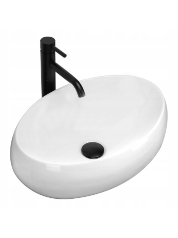 Lavoare - Lavoar pe blat Basaro Aurora alb