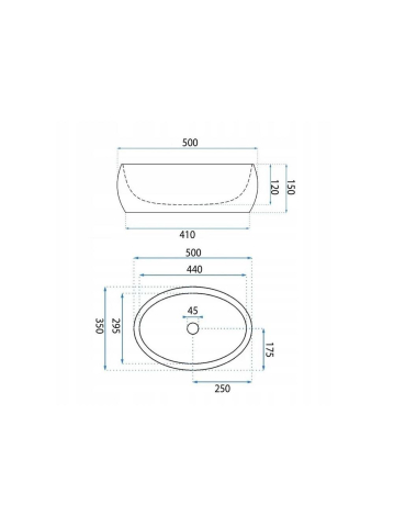Lavoar pe blat Basaro Aurora alb [4]