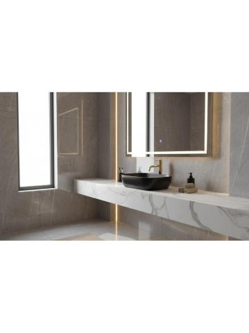 Lavoar pe blat Ceramic Basaro Hestia negru mat [2]