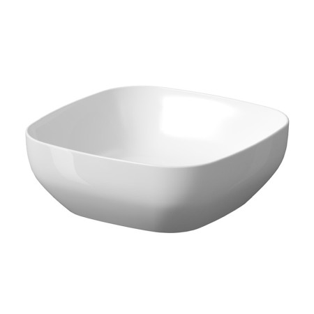 Obiecte Sanitare - Lavoar pe blat, Cersanit, Larga, patrat, 38 cm, alb