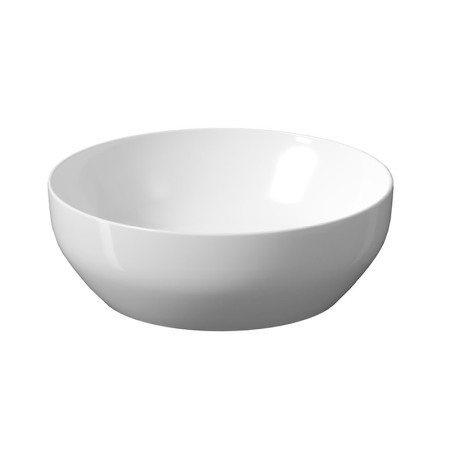 Obiecte Sanitare - Lavoar pe blat, Cersanit, Larga, rotund, 40 cm, alb