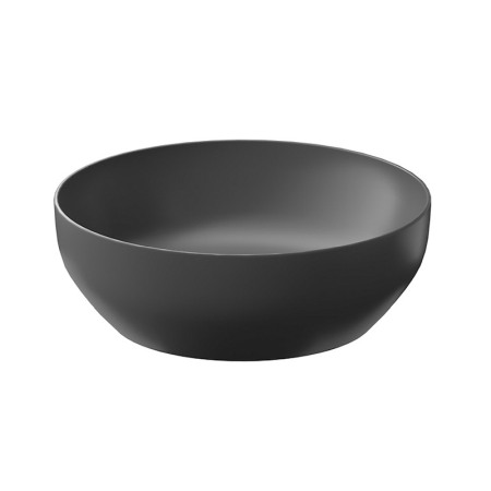 Obiecte Sanitare - Lavoar pe blat, Cersanit, Larga, rotund, 40 cm, antracit mat