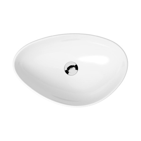 Lavoar pe blat, Cersanit, Moduo, asimetric, 55 cm, alb [2]