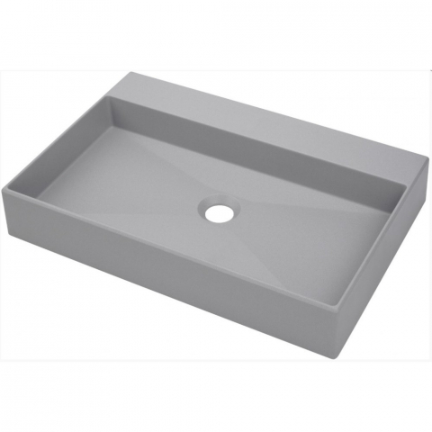 Lavoar pe blat Deante Correo gri-metalic 40x60cm