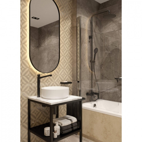 Lavoar pe blat Deante Silia alb 36cm [3]