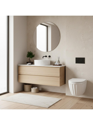 Lavoar pe blat DUO alb [4]