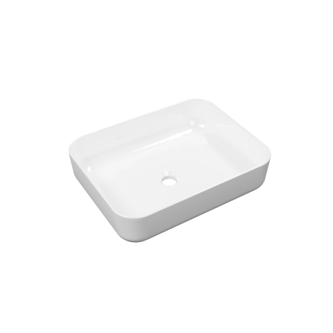 Lavoare - Lavoar pe blat Excellent Cori 2.0 50x38 cm dreptunghiular alb lucios