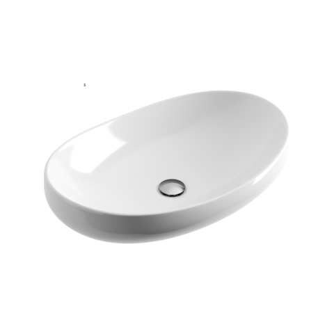 Lavoare - Lavoar blat Excellent Filina 2.0 63x42 cm oval alb lucios