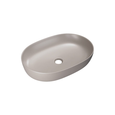 Lavoare - Lavoar de blat Excellent Jima 61x41 cm oval cappuccino mat
