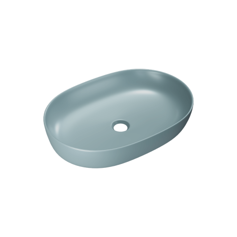 Lavoare - Lavoar de blat Excellent Jima 61x41 cm oval mint blue mat