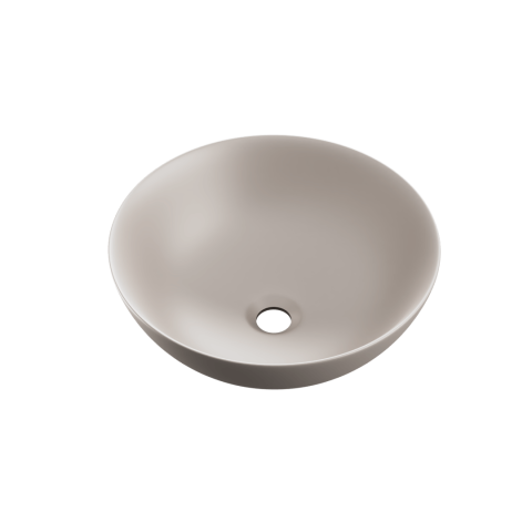 Lavoare - Lavoar pe blat Excellent Luqa 40 cm rotund cappuccino mat