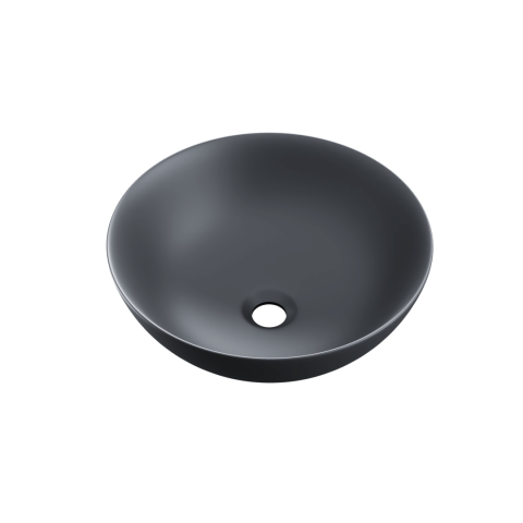 Lavoare - Lavoar pe blat Excellent Luqa 40 cm rotund grafit mat