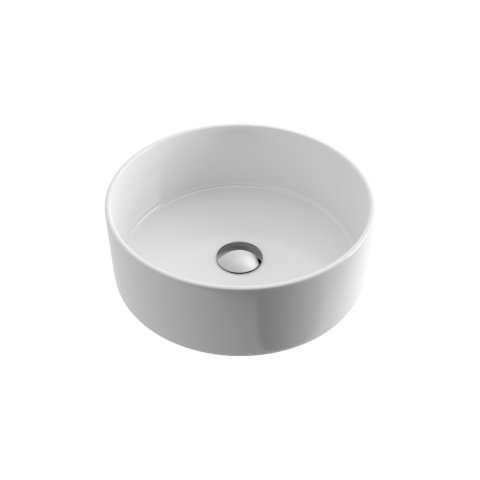 Lavoare - Lavoar blat Excellent Ovia 36 cm rotund alb lucios