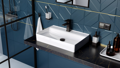 Lavoir pe blat Excellent Rima 2.0 60x40 cm dreptunghiular alb lucios [1]