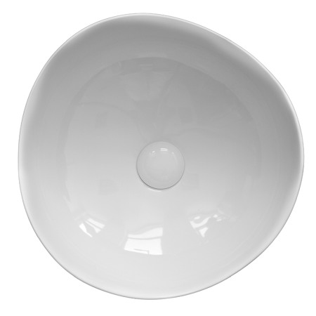 Lavoar pe blat, Fluminia, Aloe-39, amorf, 38,5 x 38 cm, alb [1]