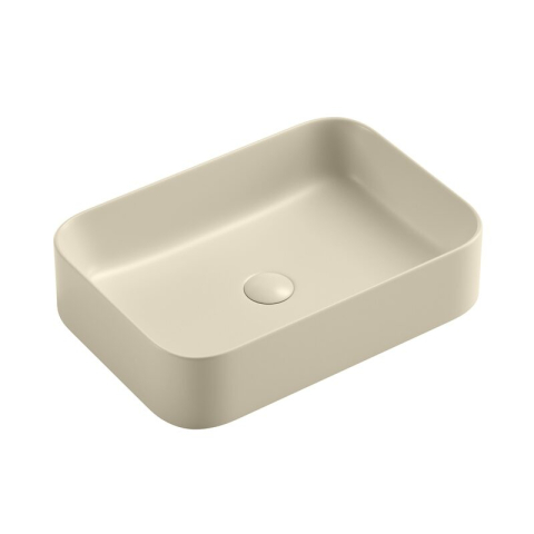 Obiecte Sanitare - Lavoar pe blat Fluminia, Capri 55 Art Basin, dreptunghiular, 55 x 38 cm, cappuccino